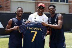 Real Madrid Football Club receives Francis Ngannou ahead of fight with Tyson Fury