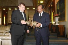 Yaoundé: Biya bids Ambassador Bashkin of Russia farewell