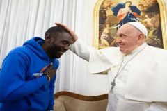 Pope Francis Meets Cameroonian Migrant Who Survived Tunisia-Libya Desert