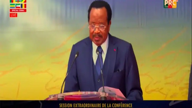 Biya warns of disaster for Central Africa financial stability