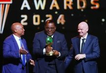 Dr Motsepe confers CAF President’s Outstanding Achievement Award to Biya and El-Sisi of Egypt