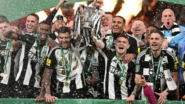 Football: Newcastle wins Carabao Cup